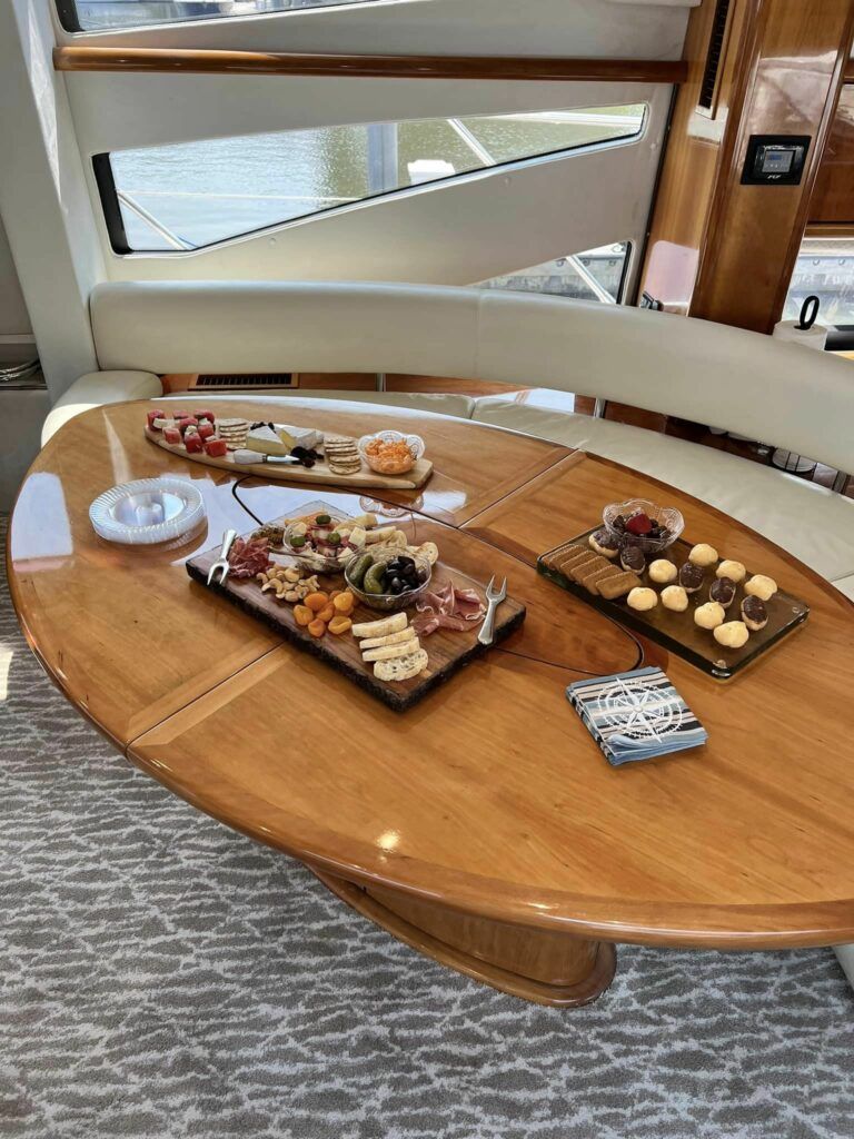 Experience luxury cruising aboard Lady Sadie, Charleston's premier luxury motor yacht.