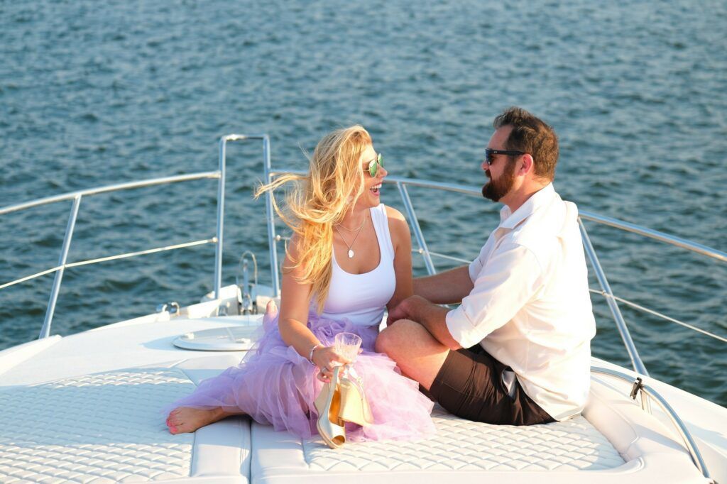 A day of pure bliss aboard Lady Sadie, Charleston's premier luxury charter yacht.