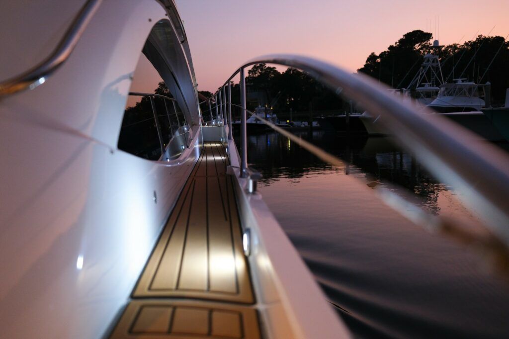 Indulge in a remarkable day of luxury on board Lady Sadie, Charleston's finest charter yacht.