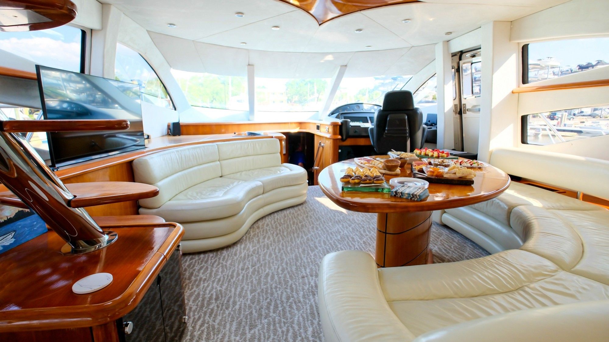 Indulge in a remarkable day of luxury on board Lady Sadie, Charleston's finest charter yacht.